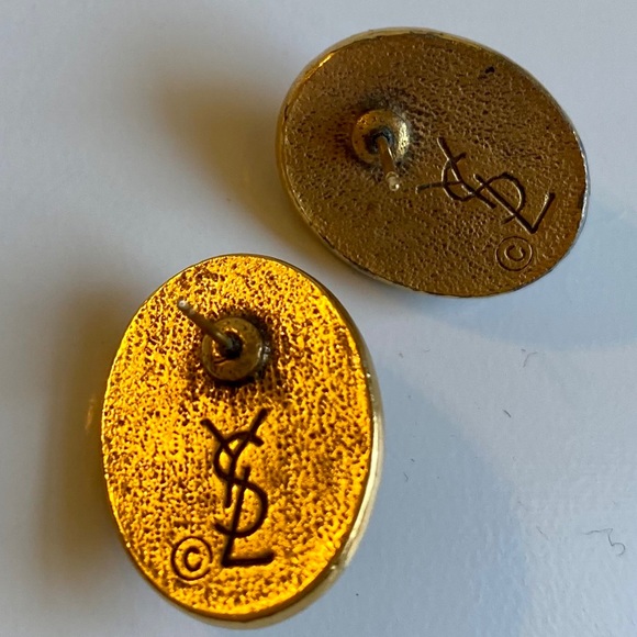 Vintage 90’s YSL Stud Statement Earrings